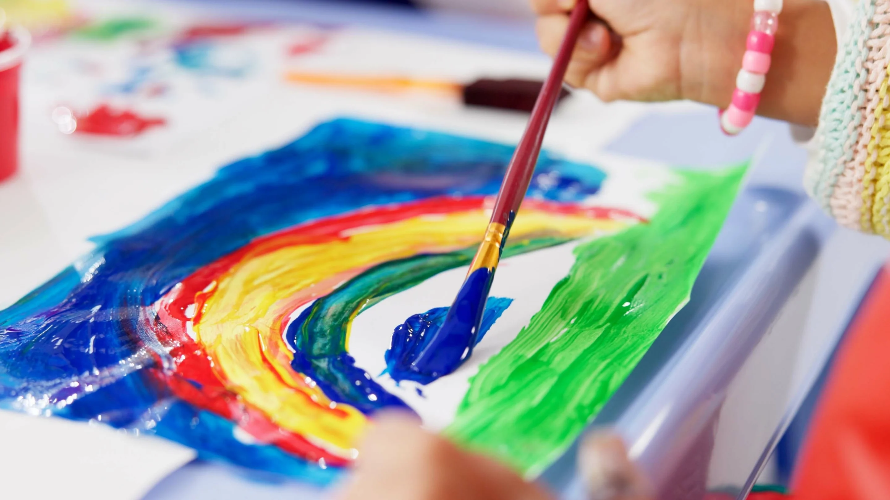 Child painting